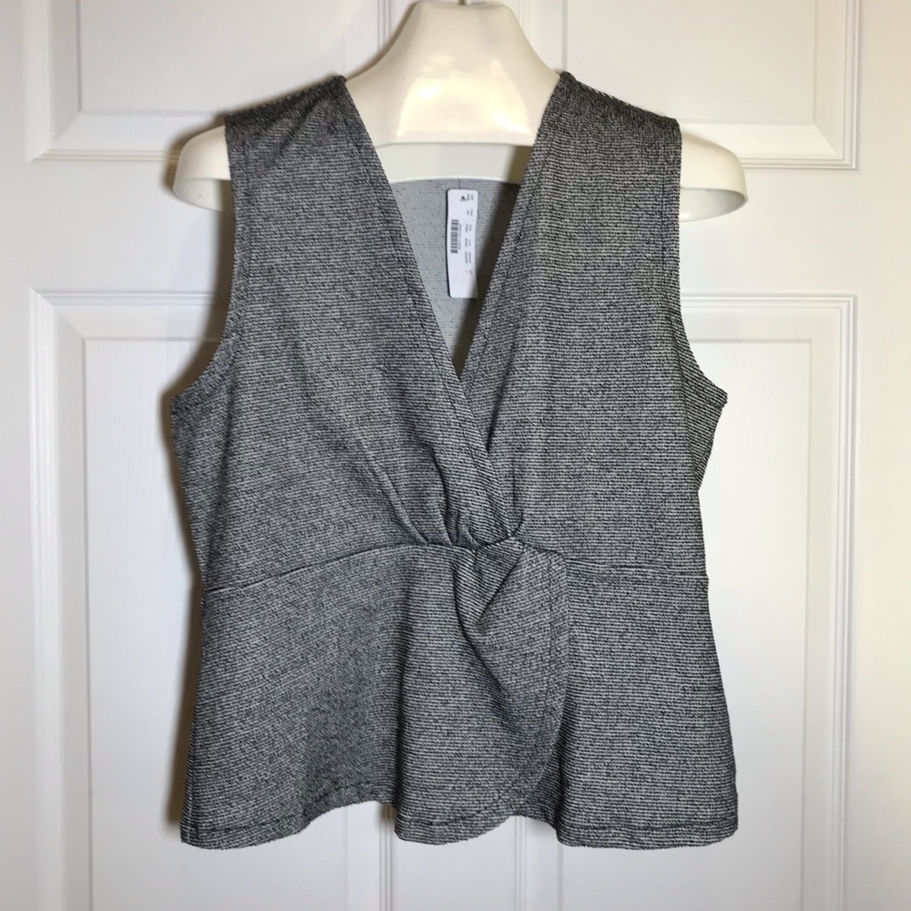J Crew Sleeveless Peplum Top